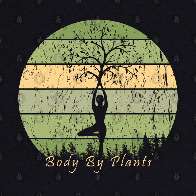 Body By Plants Distressed Vintage by Mindseye222